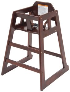 Winco CHH-103 Unassembled Wooden High Chair