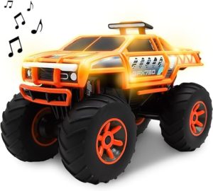 Sunny Days Entertainment Monster Truck with Lights & Sounds Motorized Orange Vehicle