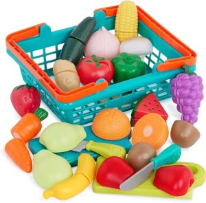 Battat- Play Food Toys For Kids – Food Set With Cutting Boards And Accessories